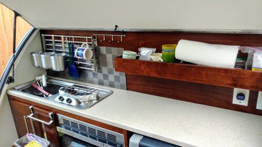 Galley modification - back splash