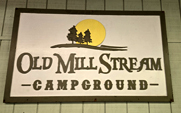 Old Mill Campground Sign