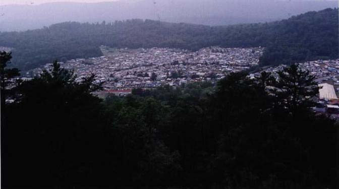 Camping from the Lookout 7/26/01