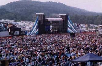 Stage view from on top of the hill 7/26/01