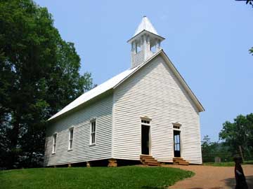 Cades Cove Baptist Church Entrance